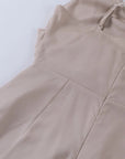 Abito lungo donna in tessuto leggero, scollo a V — vista 19