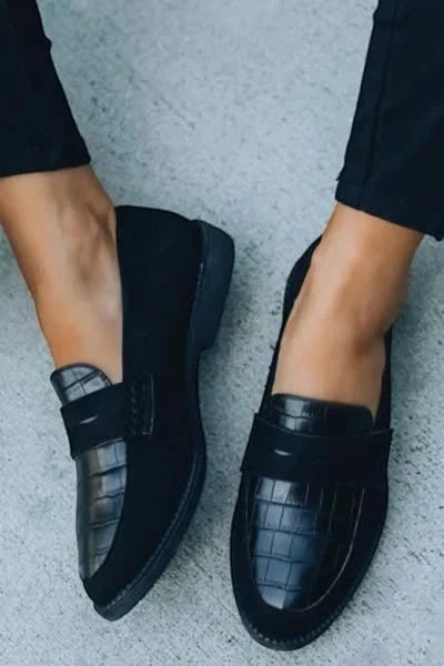 Mocassini Donna in Pelle Slip-On – vista laterale
