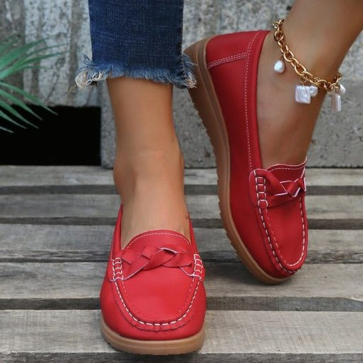 Mocassini Donna in Pelle Casual – dettaglio della tomaia