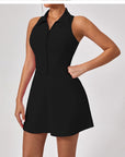 Vestito donna con colletto a polo – Chiusura con zip senza maniche