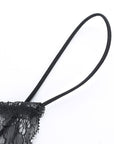 Mini abito da donna in satin – scollo a V con dettaglio in pizzo traforato