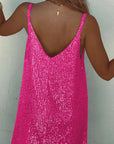 Abito Mini Donna con Paillettes – Schiena a V Profonda & Taglio Attillato