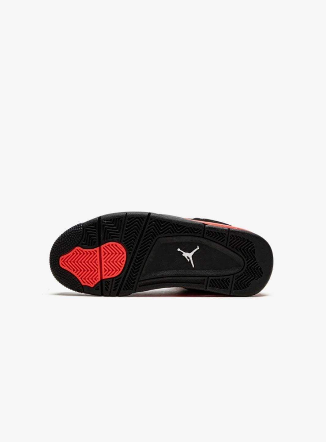 Nike Air Jordan 4 Retro Red Thunder sneakers alte in nero rosso - dettaglio tomaia