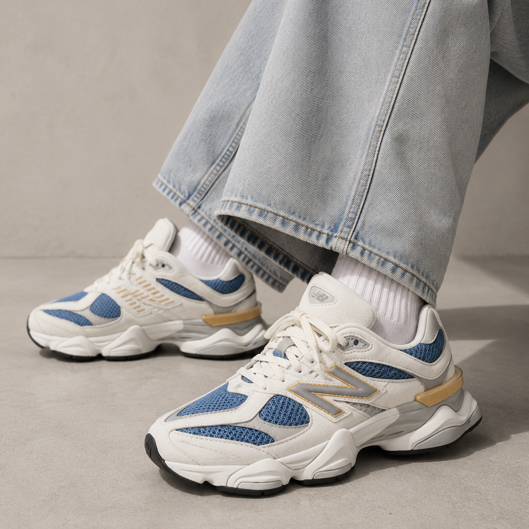 New Balance 9060 Heron Blue Grey Blu Grigio Uomo Donna - 6