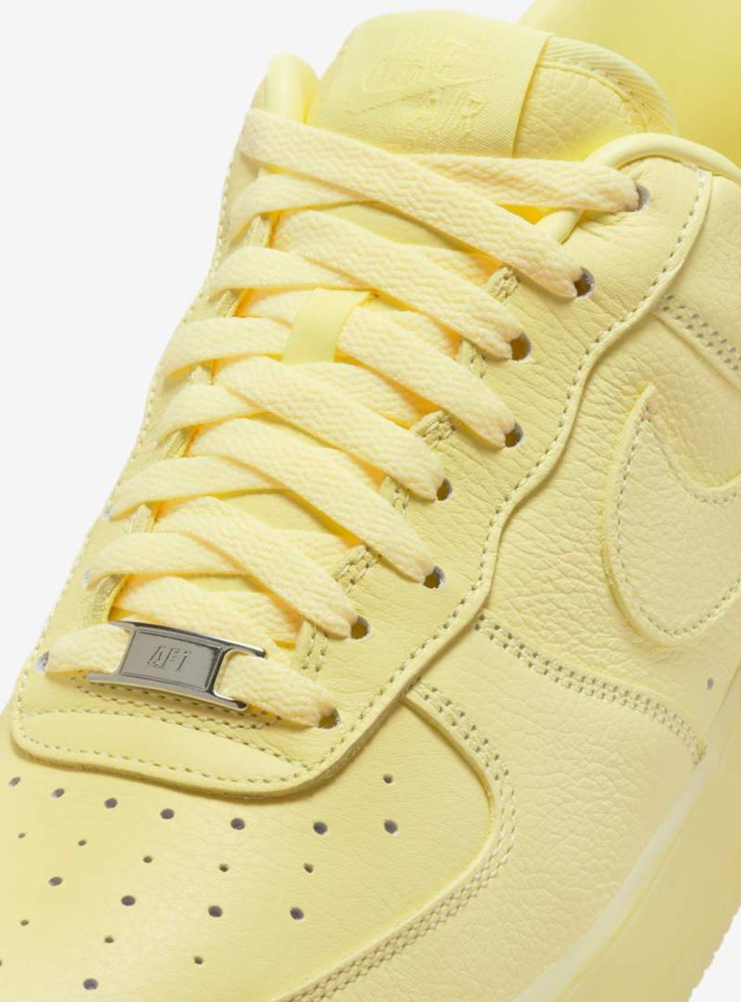 Nike Air Force 1 Low Drake NOCTA Certified Lover Boy Citron Tint sneakers basse uomo e donna pelle giallo, dettaglio suola