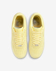 Nike Air Force 1 Low Drake NOCTA Certified Lover Boy Citron Tint sneakers basse uomo e donna pelle giallo, vista posteriore