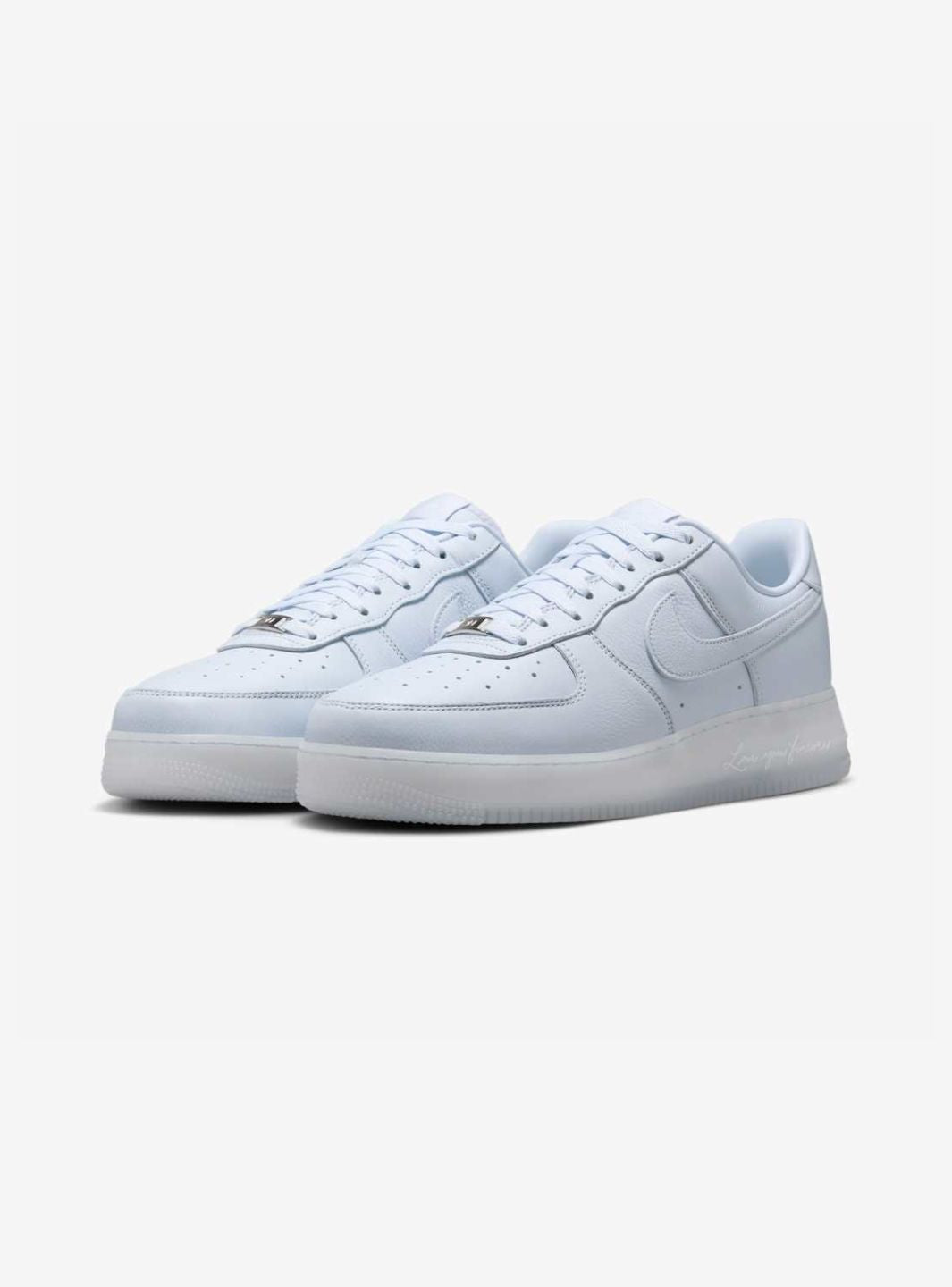 Nike Air Force 1 Low Drake NOCTA Certified Lover Boy Palest Purple sneakers basse uomo e donna pelle viola, vista frontale