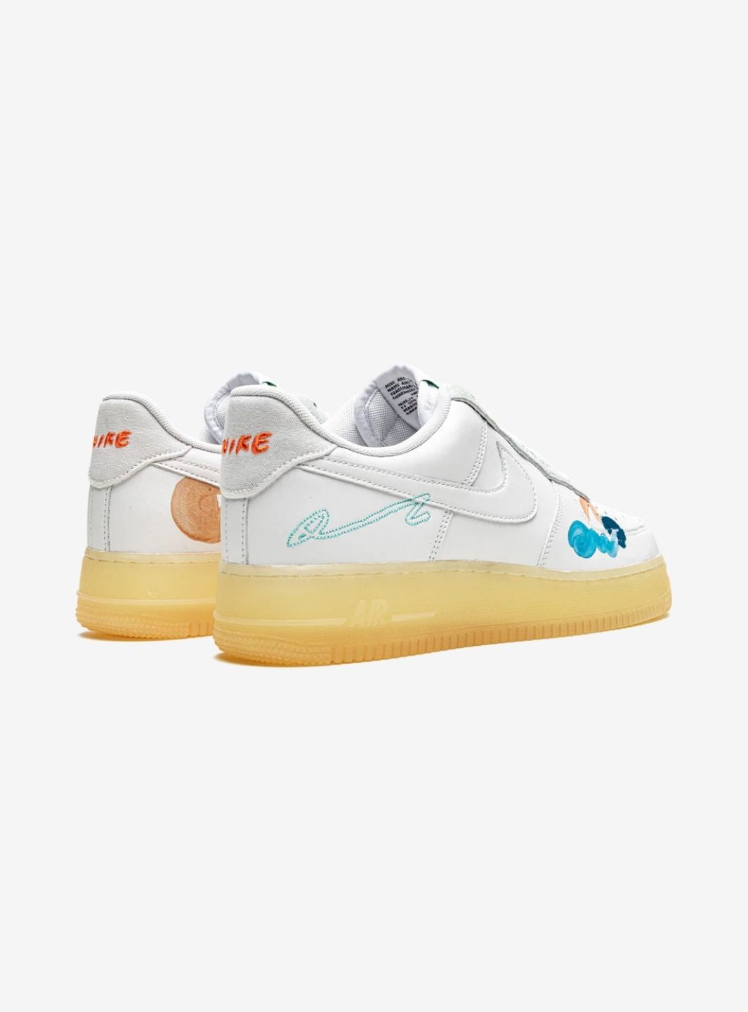 Nike Air Force 1 Low Mayumi Yamase White sneakers basse uomo e donna pelle bianco, dettaglio suola