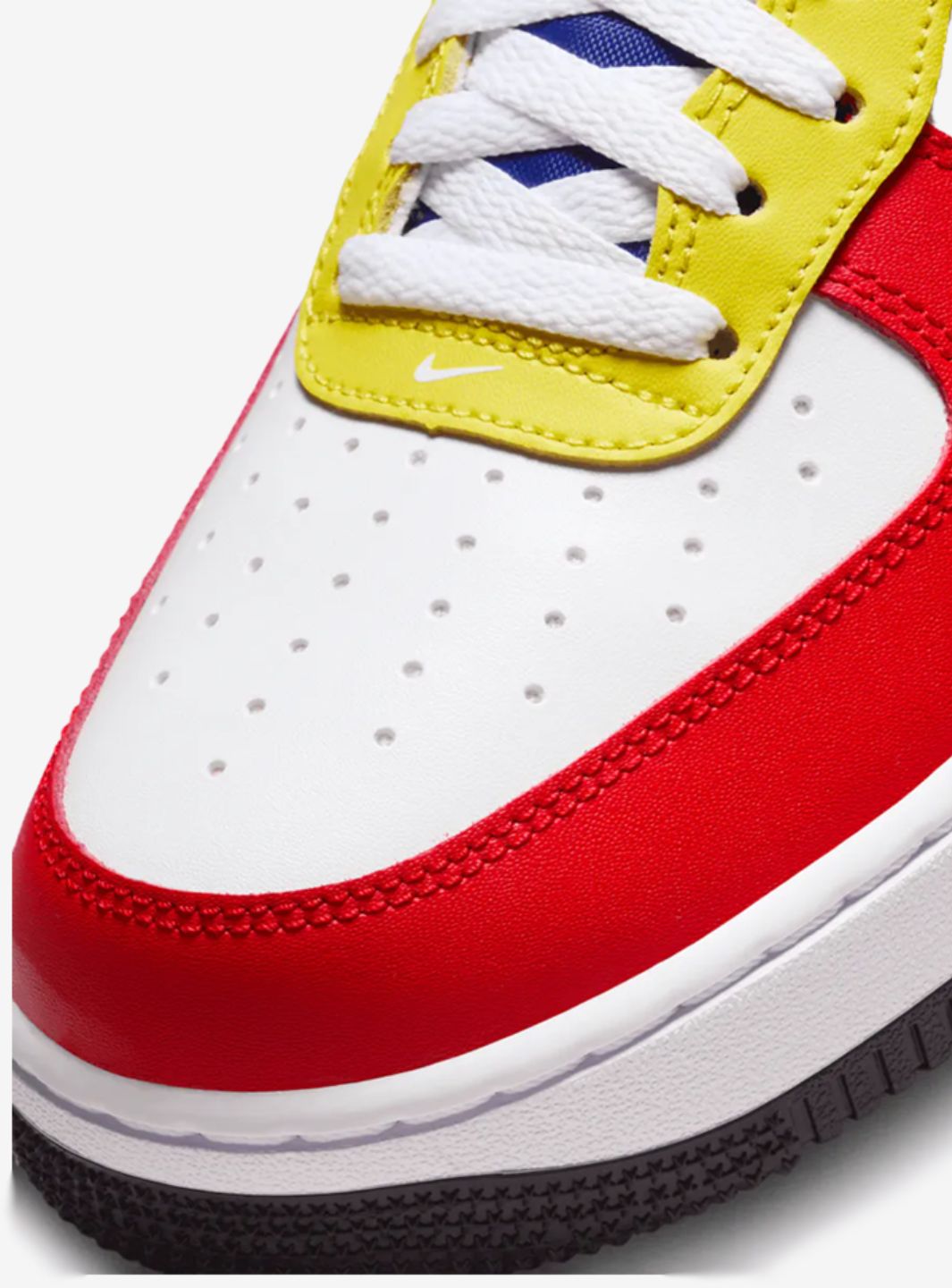 Nike Air Force 1 Low Rubik's Cube sneakers basse uomo e donna pelle multicolore, dettaglio tomaia