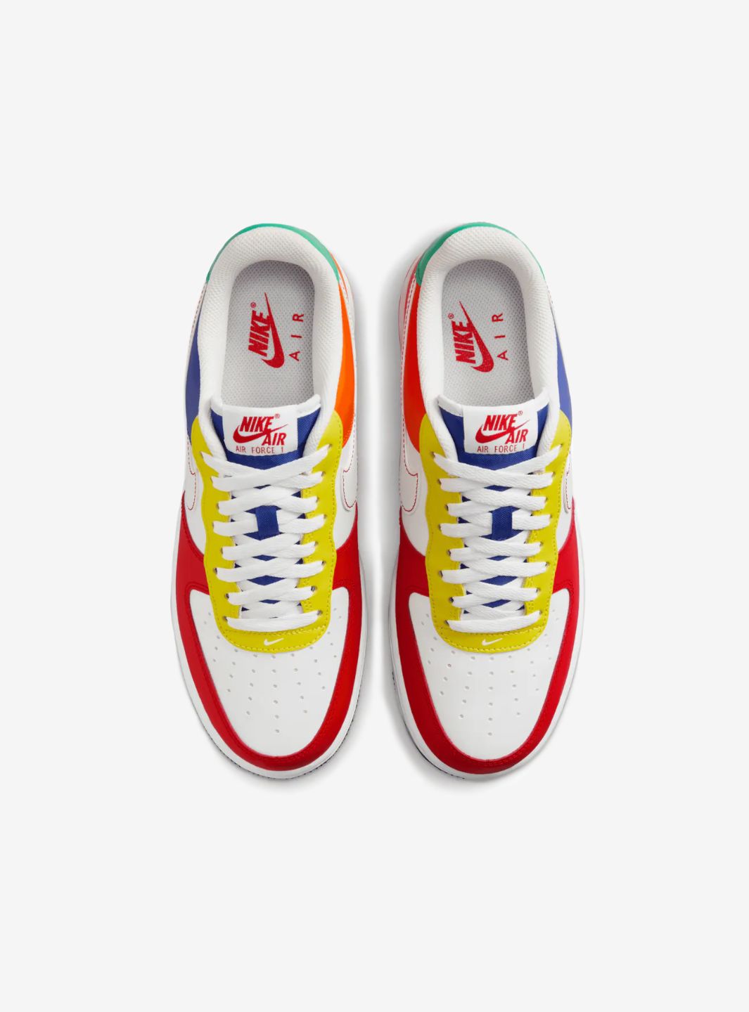 Nike Air Force 1 Low Rubik's Cube sneakers basse uomo e donna pelle multicolore, dettaglio suola