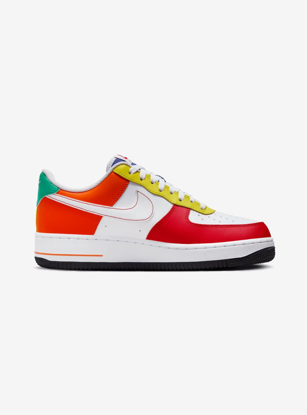 Nike Air Force 1 Low Rubik's Cube sneakers basse uomo e donna pelle multicolore, vista dall'alto
