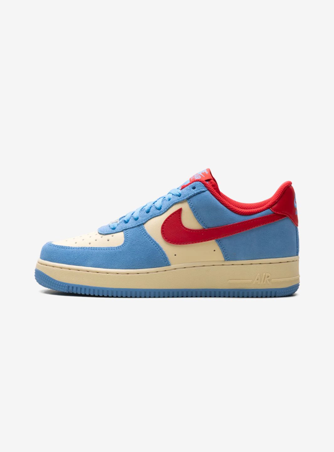 Nike Air Force 1 Low Doraemon sneakers basse uomo e donna pelle multicolore, vista laterale