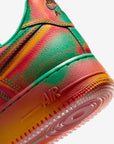Nike Air Force 1 Low Stadium Green Crimson sneakers basse uomo e donna pelle verde rosso, dettaglio tomaia