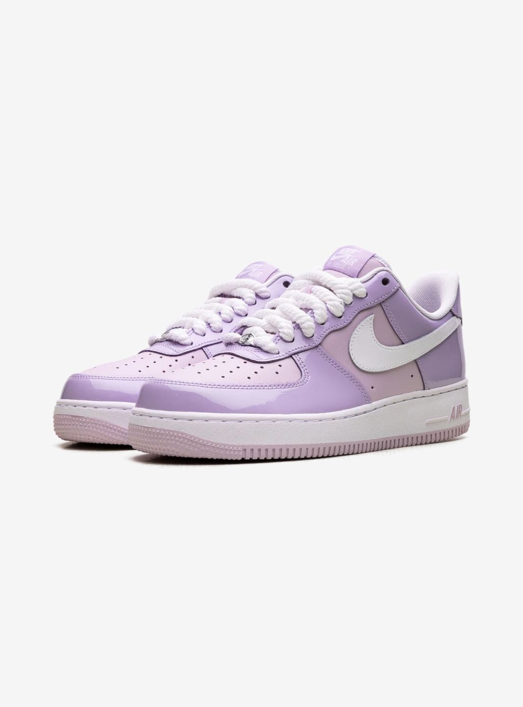 Nike Air Force 1 Low Hydrangeas Patent sneakers basse uomo e donna pelle multicolore, vista frontale