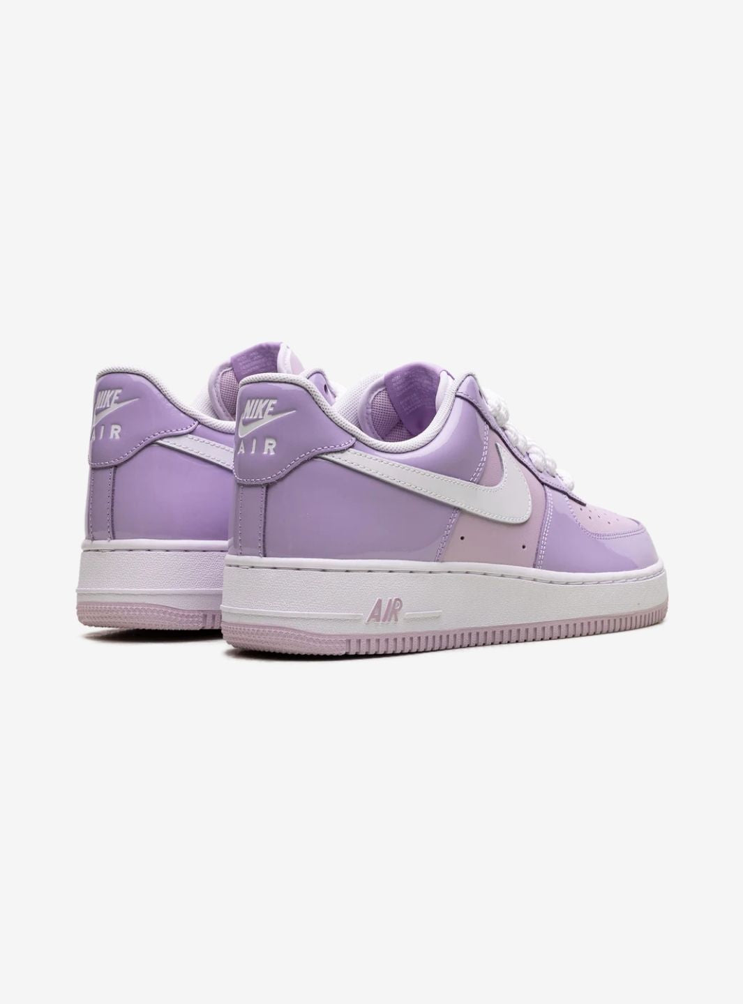 Nike Air Force 1 Low Hydrangeas Patent sneakers basse uomo e donna pelle multicolore, dettaglio suola