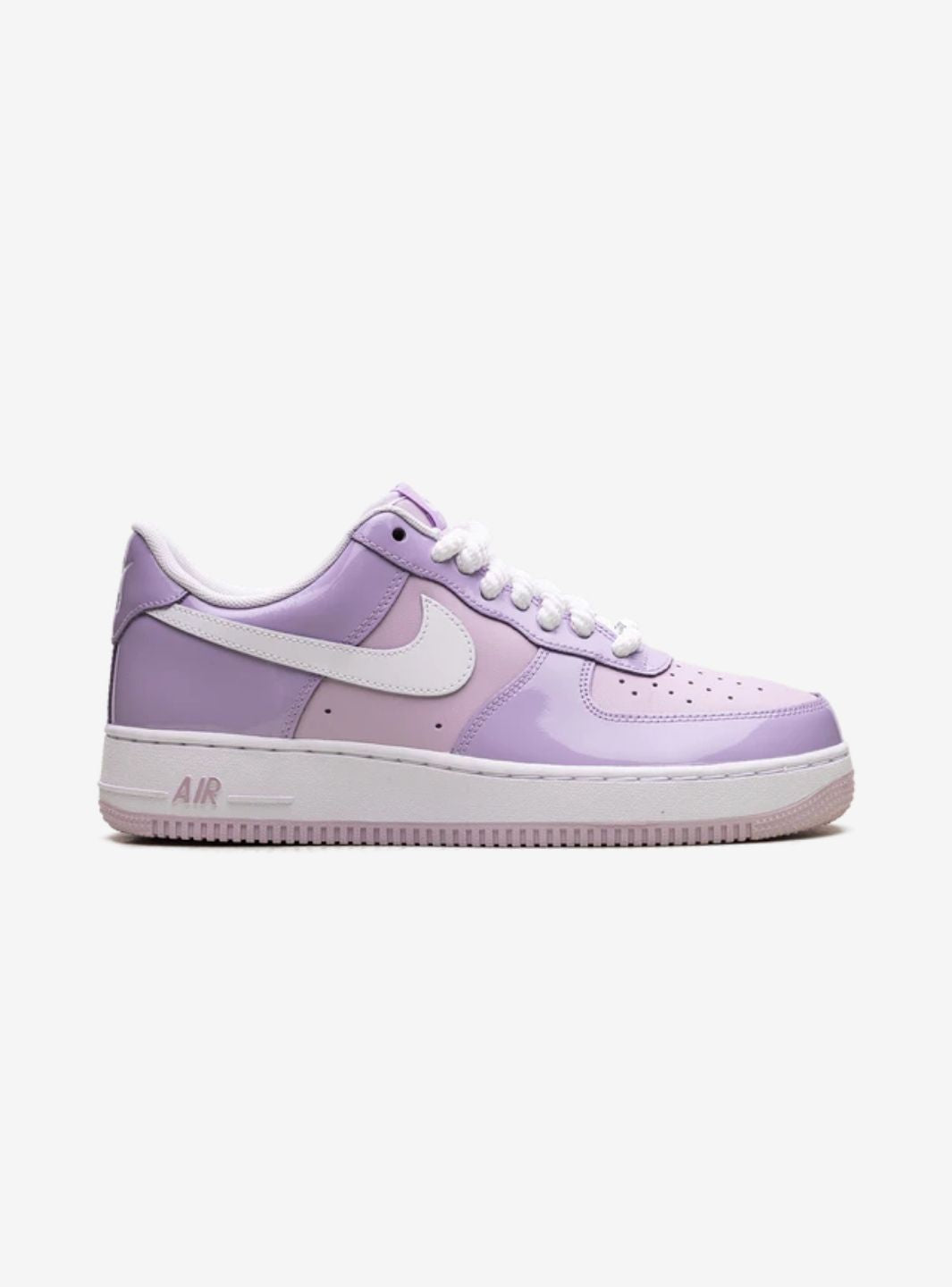 Nike Air Force 1 Low Hydrangeas Patent sneakers basse uomo e donna pelle multicolore, dettaglio tomaia