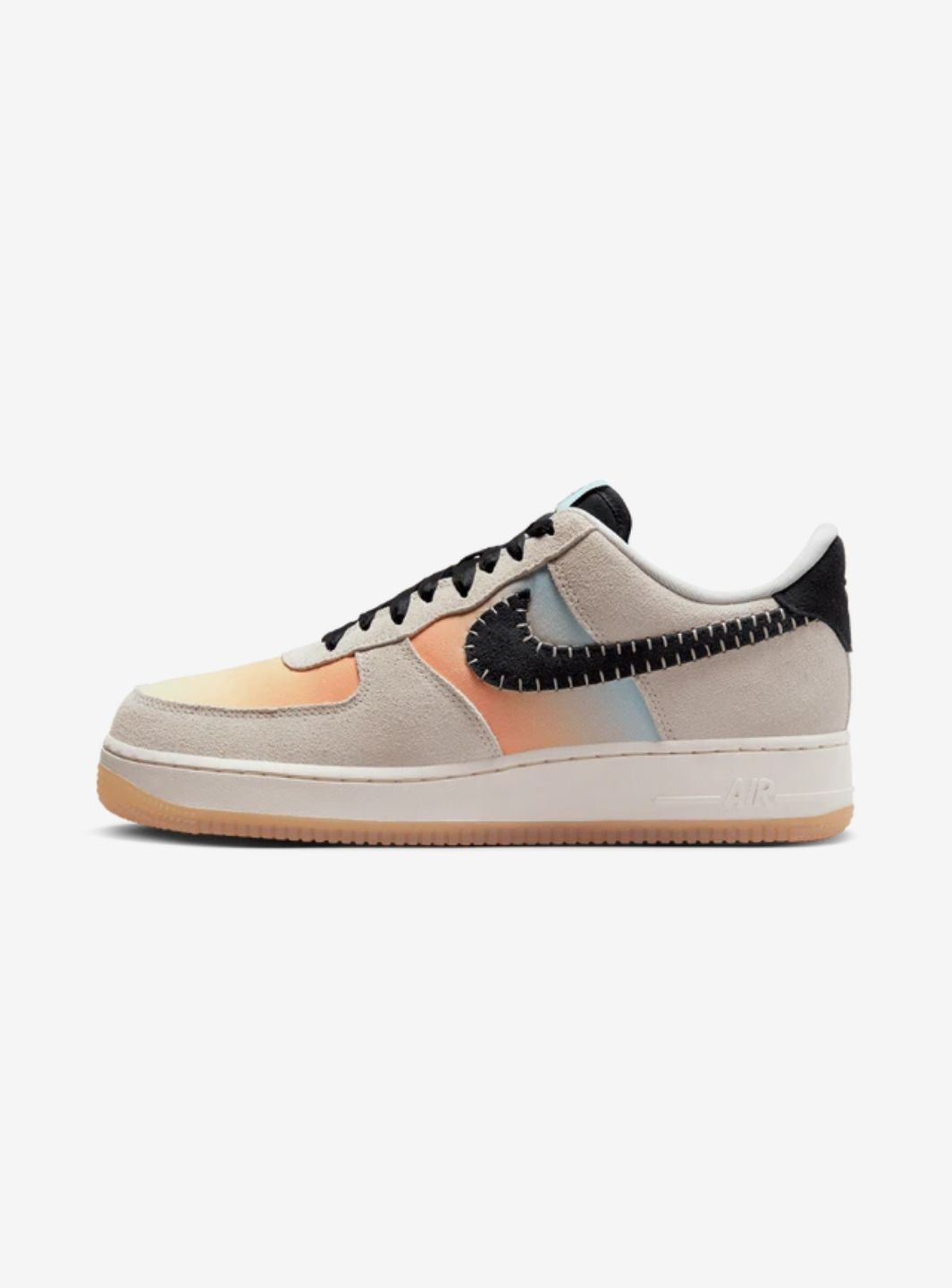 Nike Air Force 1 Low N7 (2024) sneakers basse uomo e donna pelle nero beige, vista laterale