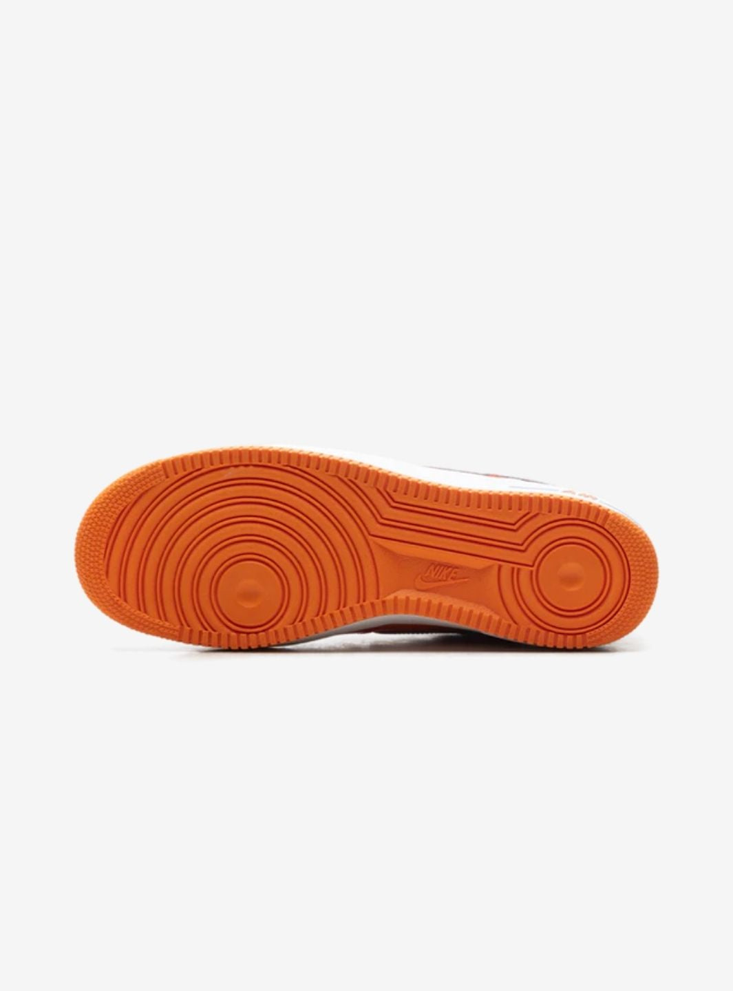 Nike Air Force 1 Low Orange White Patent sneakers basse uomo e donna pelle bianco arancione, vista posteriore