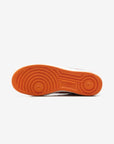 Nike Air Force 1 Low Orange White Patent sneakers basse uomo e donna pelle bianco arancione, vista posteriore