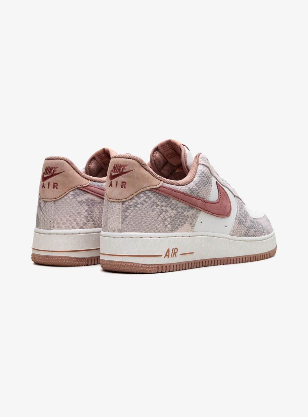 Nike Air Force 1 Low Canyon Rust Snakeskin sneakers basse uomo e donna pelle marrone, dettaglio suola