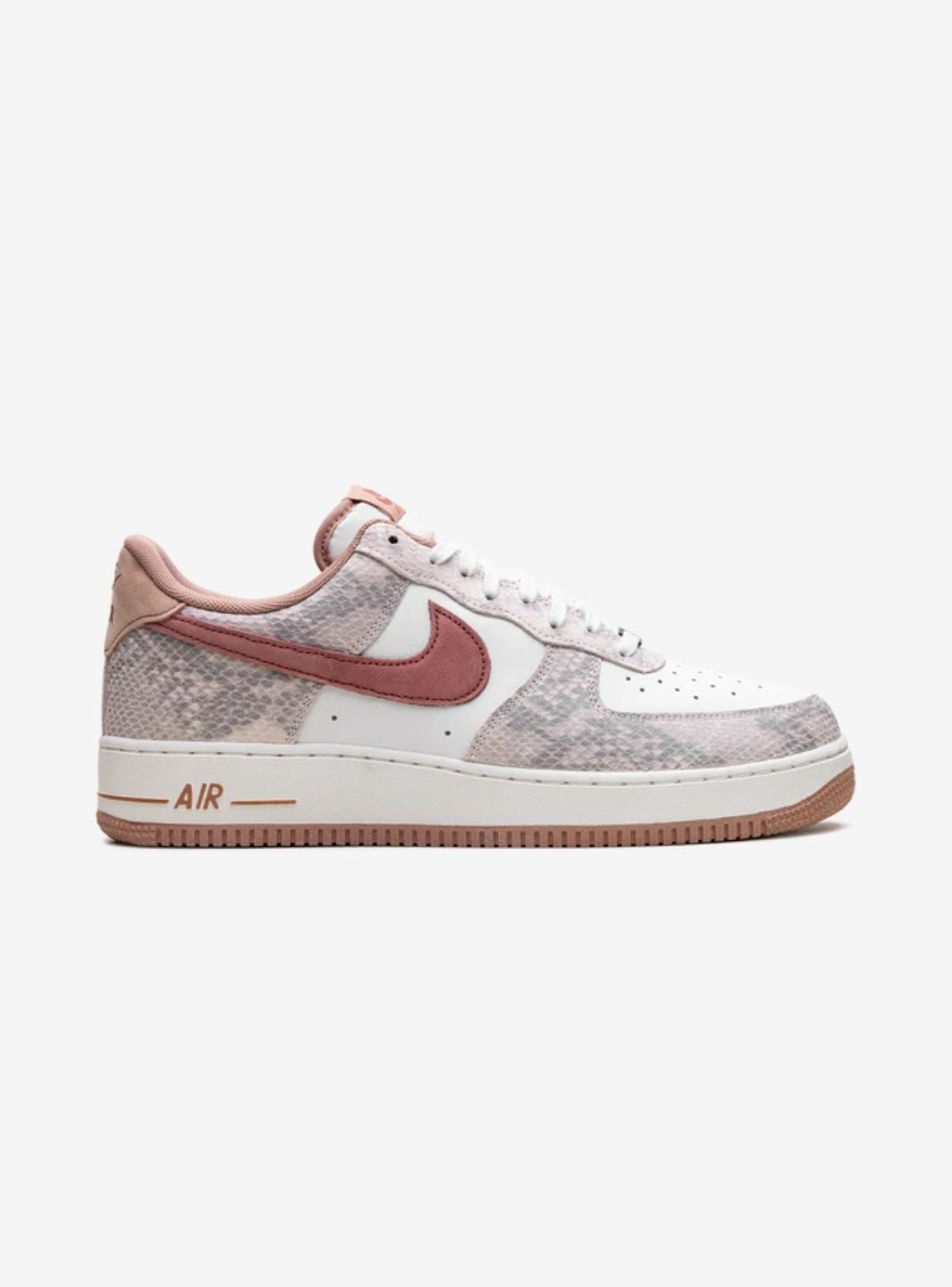 Nike Air Force 1 Low Canyon Rust Snakeskin sneakers basse uomo e donna pelle marrone, dettaglio tomaia