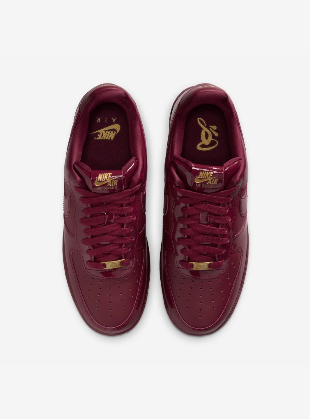Nike Air Force 1 Low Central Cee Dark Beetroot (UK Exclusive) sneakers basse uomo e donna pelle multicolore, vista posteriore