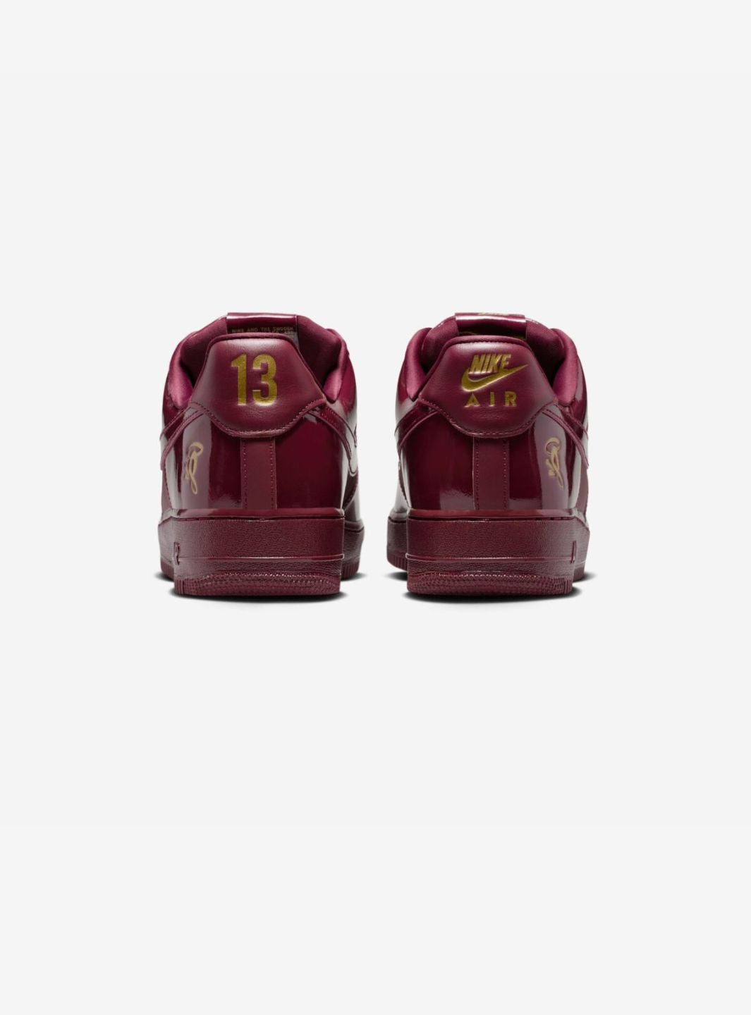 Nike Air Force 1 Low Central Cee Dark Beetroot (UK Exclusive) sneakers basse uomo e donna pelle multicolore, vista dall'alto