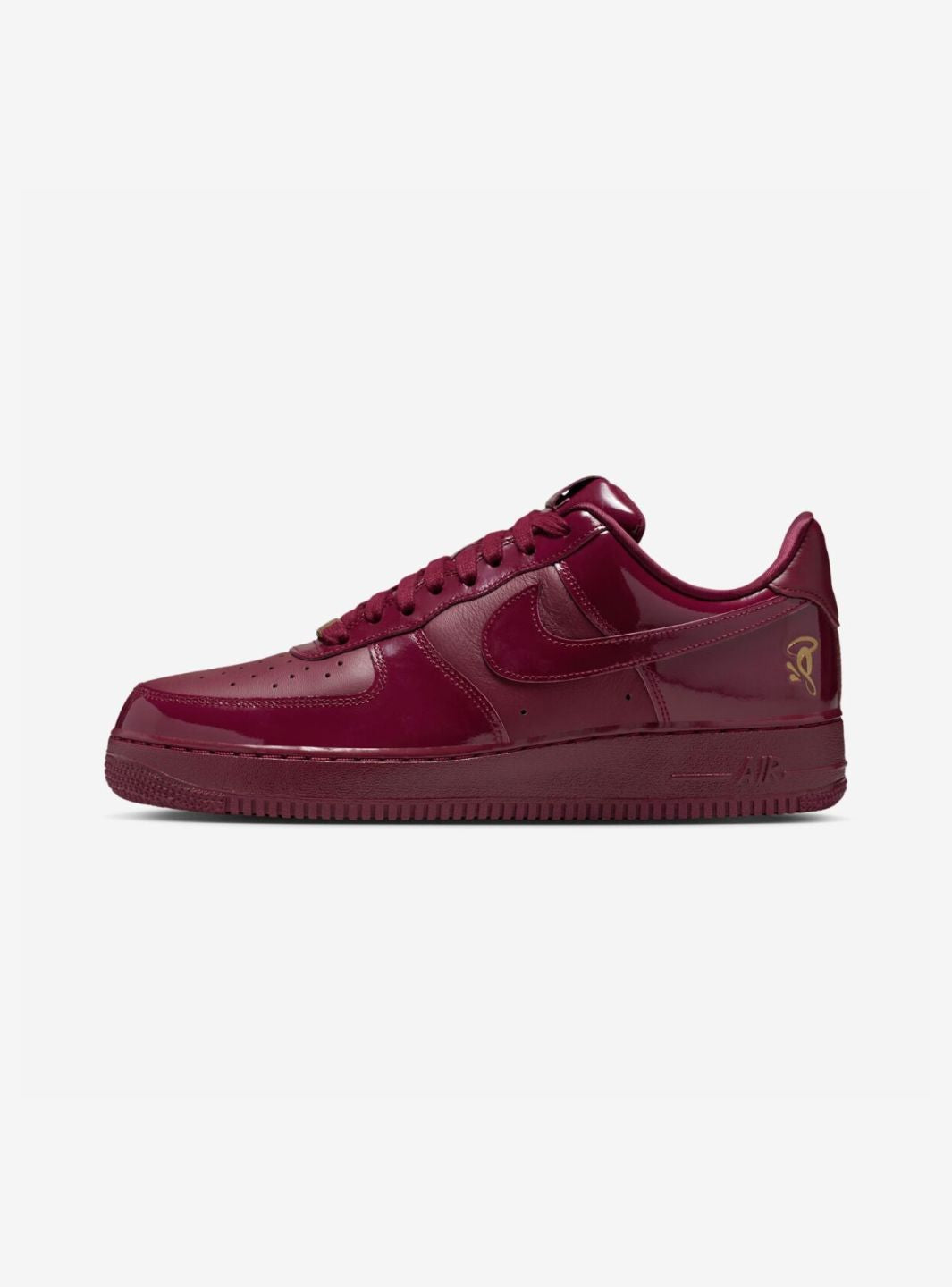 Nike Air Force 1 Low Central Cee Dark Beetroot (UK Exclusive) sneakers basse uomo e donna pelle multicolore, vista laterale