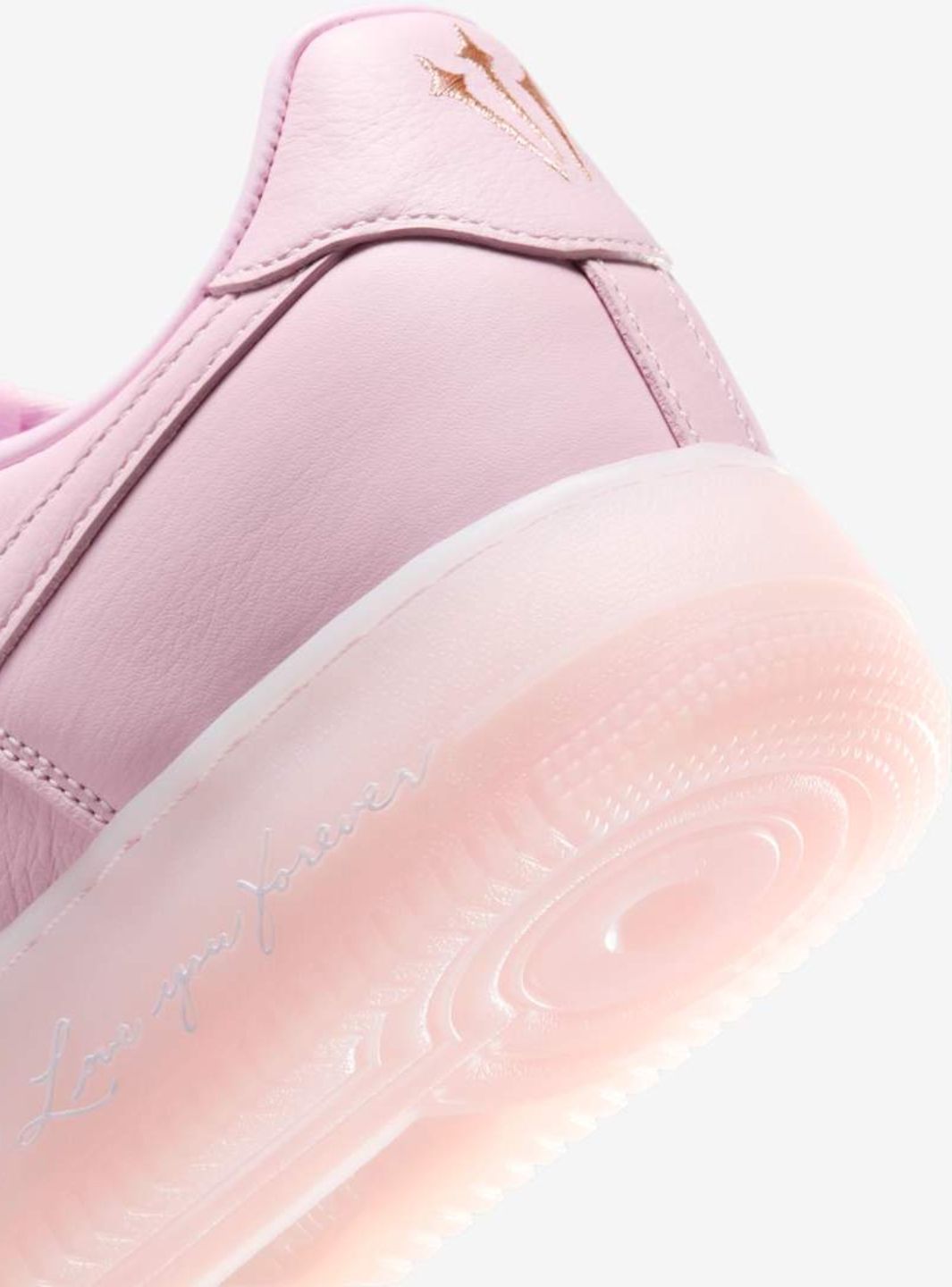 Nike Air Force 1 Low Drake NOCTA Certified Lover Boy Pink Foam sneakers basse uomo e donna pelle rosa, dettaglio tomaia