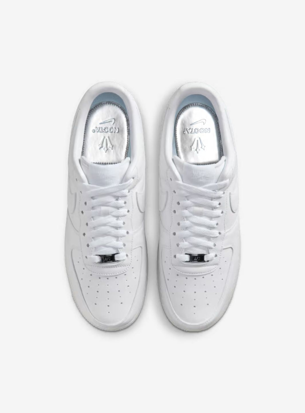 Nike Air Force 1 Low Drake NOCTA Certified Lover Boy White Cobalt Tint sneakers basse uomo e donna pelle bianco blu, vista po