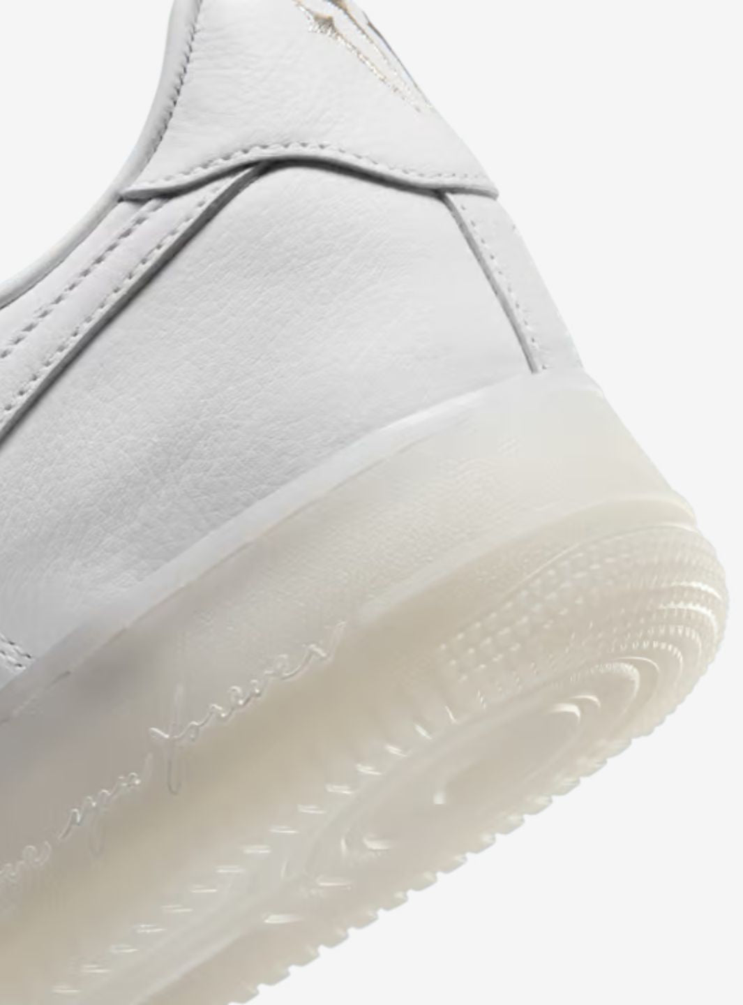 Nike Air Force 1 Low Drake NOCTA Certified Lover Boy White Cobalt Tint sneakers basse uomo e donna pelle bianco blu, dettagli