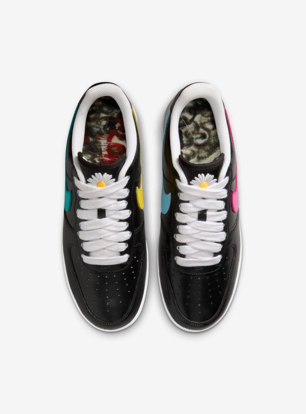 Nike Air Force 1 Low G-Dragon Peaceminusone Para-Noise 3.0 sneakers basse uomo e donna pelle multicolore, vista posteriore