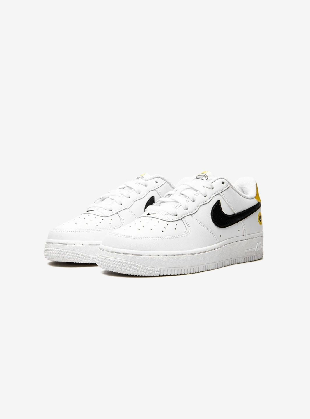 Nike Air Force 1 Low Have a Nike Day White Gold sneakers basse uomo e donna pelle bianco oro, vista frontale