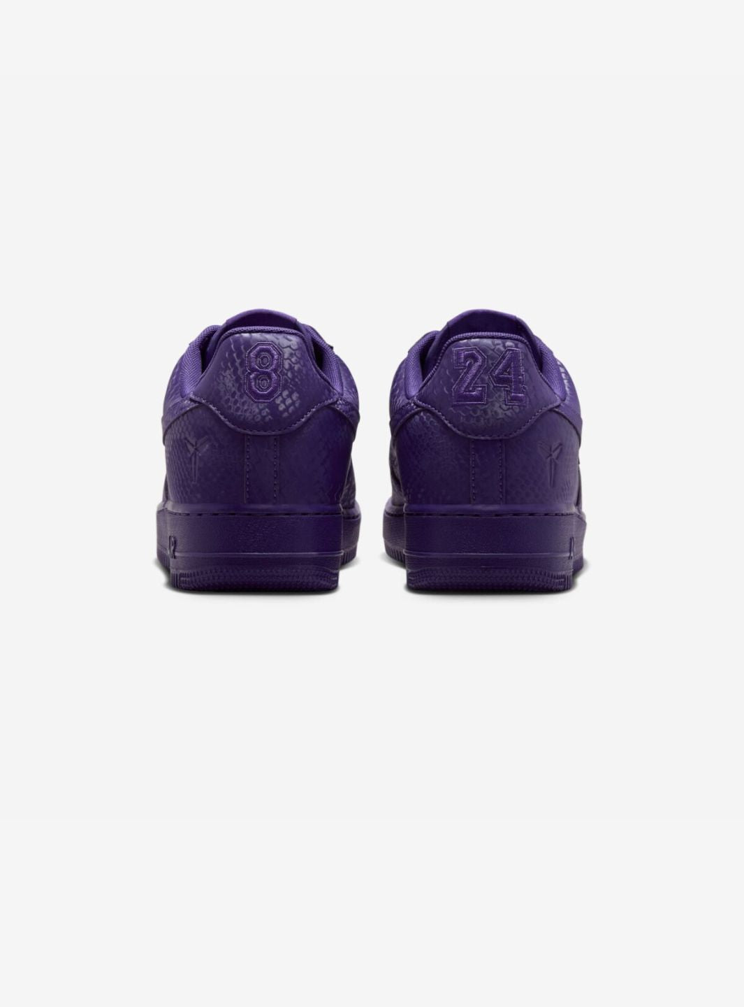 Nike Air Force 1 Low Kobe Bryant Court Purple sneakers basse uomo e donna pelle viola, vista dall'alto