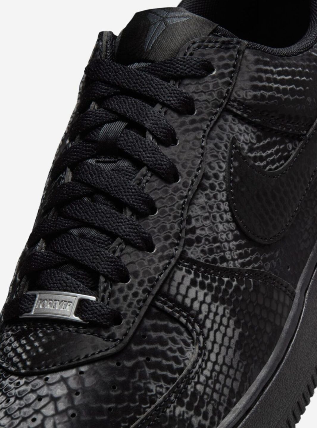 Nike Air Force 1 Low Kobe Bryant Forever Black sneakers basse uomo e donna pelle nero, dettaglio suola