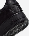 Nike Air Force 1 Low Kobe Bryant Forever Black sneakers basse uomo e donna pelle nero, dettaglio tomaia