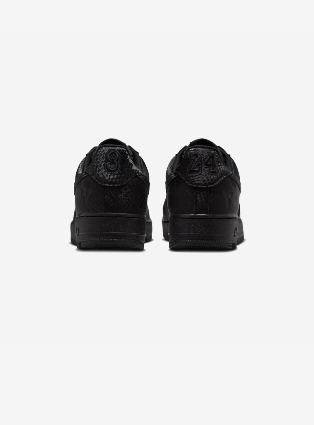 Nike Air Force 1 Low Kobe Bryant Forever Black sneakers basse uomo e donna pelle nero, vista dall'alto