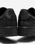 Nike Air Force 1 Low Kobe Bryant Forever Black sneakers basse uomo e donna pelle nero, dettaglio tallone