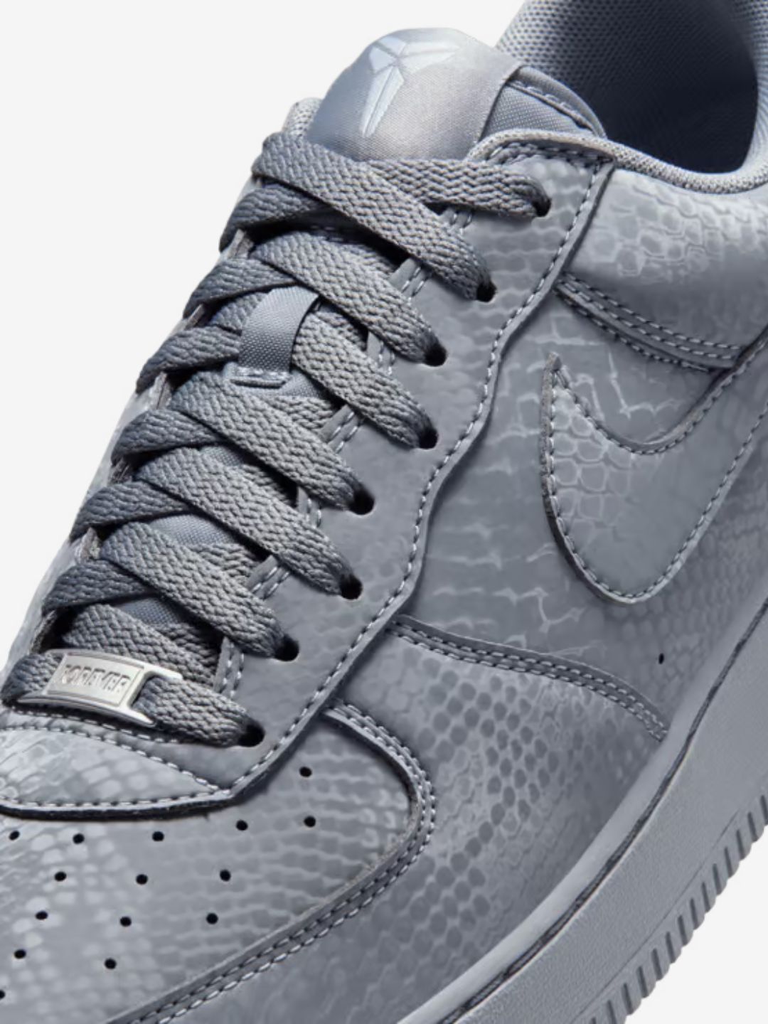 Nike Air Force 1 Low Kobe Bryant Forever Cool Grey sneakers basse uomo e donna pelle grigio, dettaglio suola