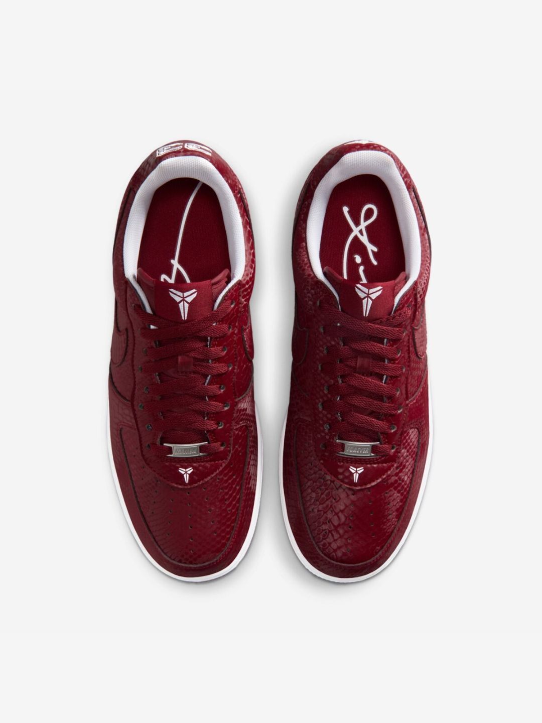 Nike Air Force 1 Low Kobe Bryant Forever Lower Merion Away sneakers basse uomo e donna pelle multicolore, vista posteriore