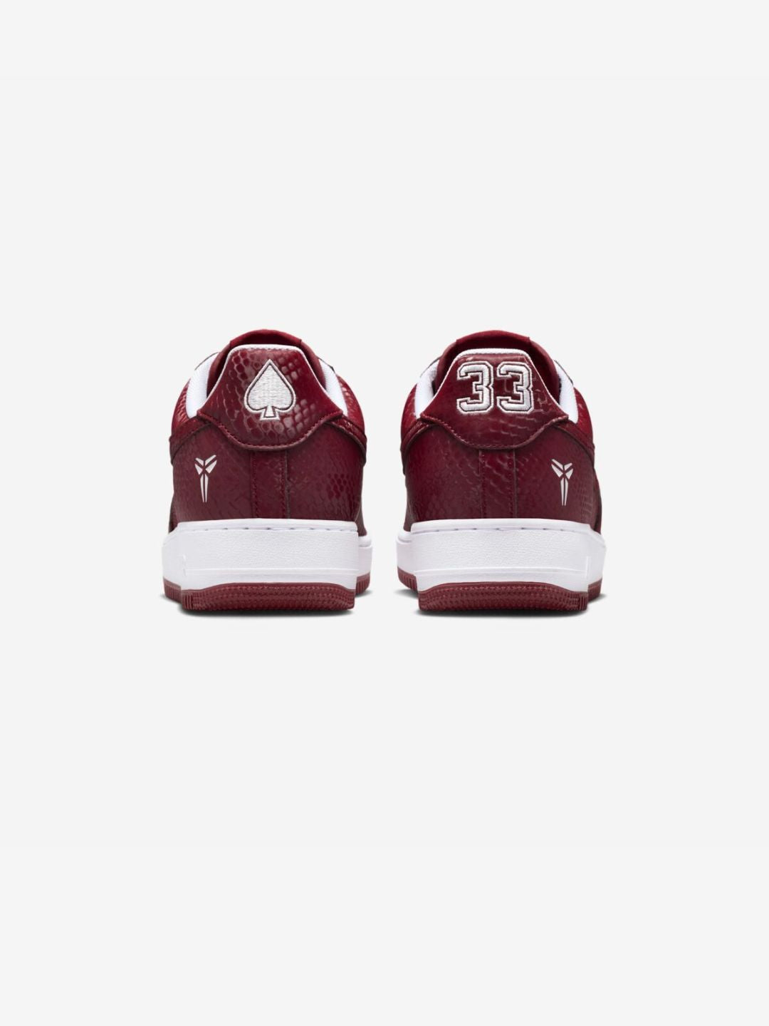 Nike Air Force 1 Low Kobe Bryant Forever Lower Merion Away sneakers basse uomo e donna pelle multicolore, vista dall'alto