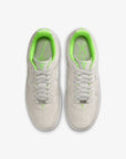 Nike Air Force 1 Low Kobe Bryant Forever Vast Grey Electric Green sneakers basse uomo e donna pelle grigio verde, dettaglio s