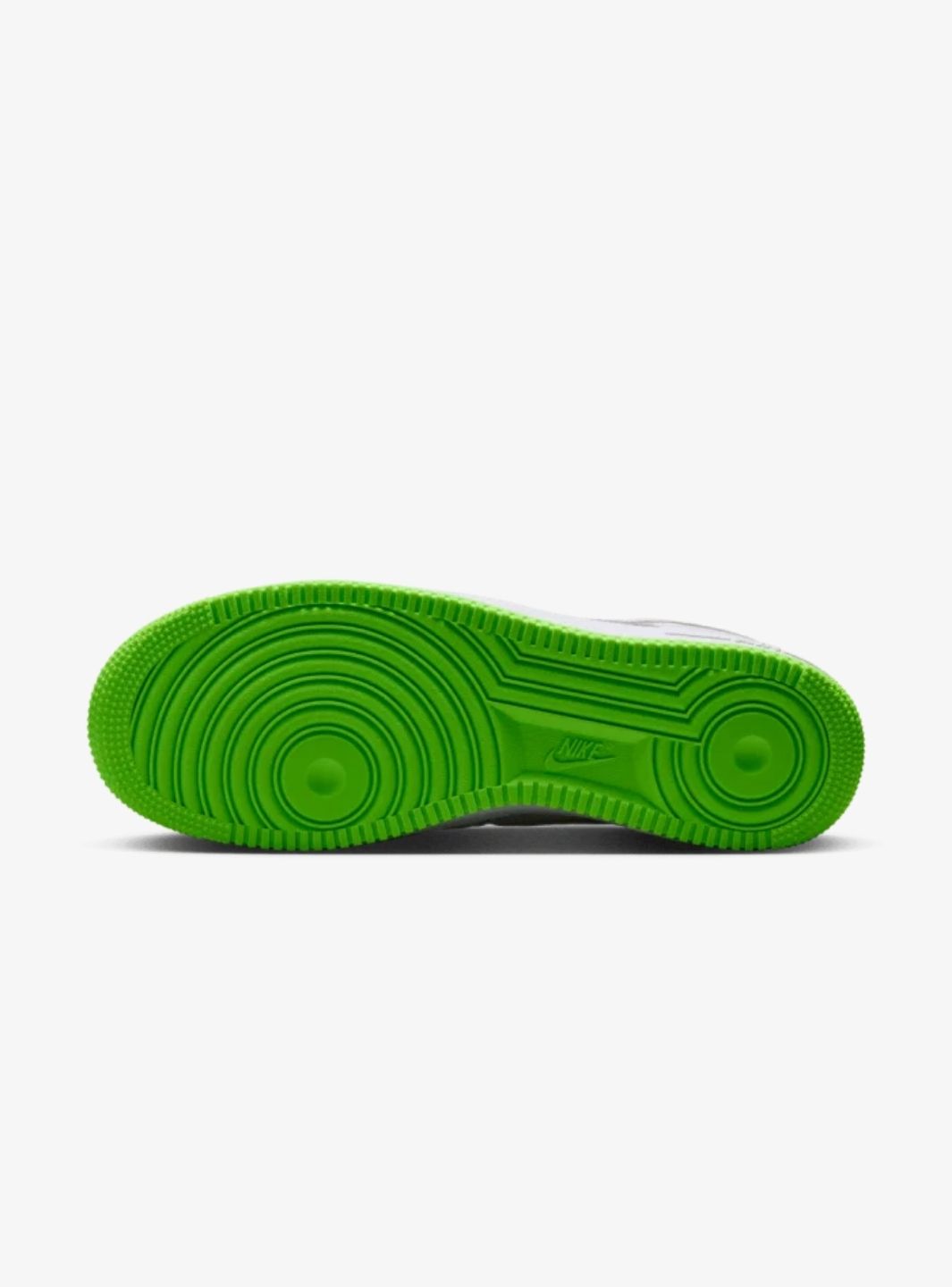 Nike Air Force 1 Low Kobe Bryant Forever Vast Grey Electric Green sneakers basse uomo e donna pelle grigio verde, dettaglio t