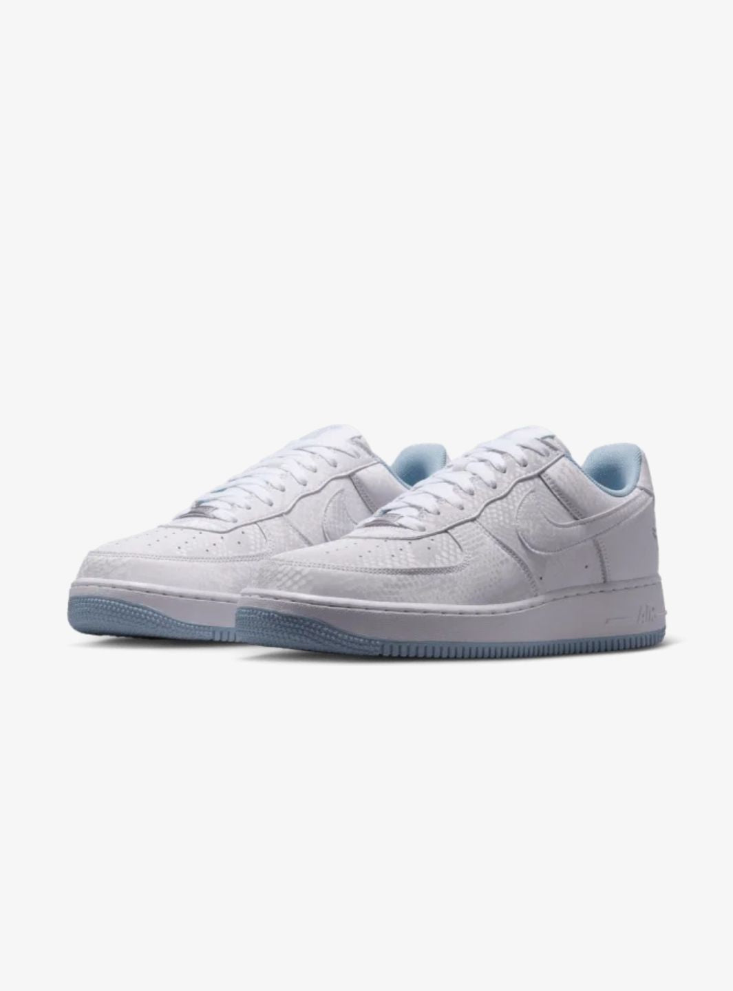 Nike Air Force 1 Low Kobe Bryant Forever White Armory Blue sneakers basse uomo e donna pelle bianco blu, vista frontale