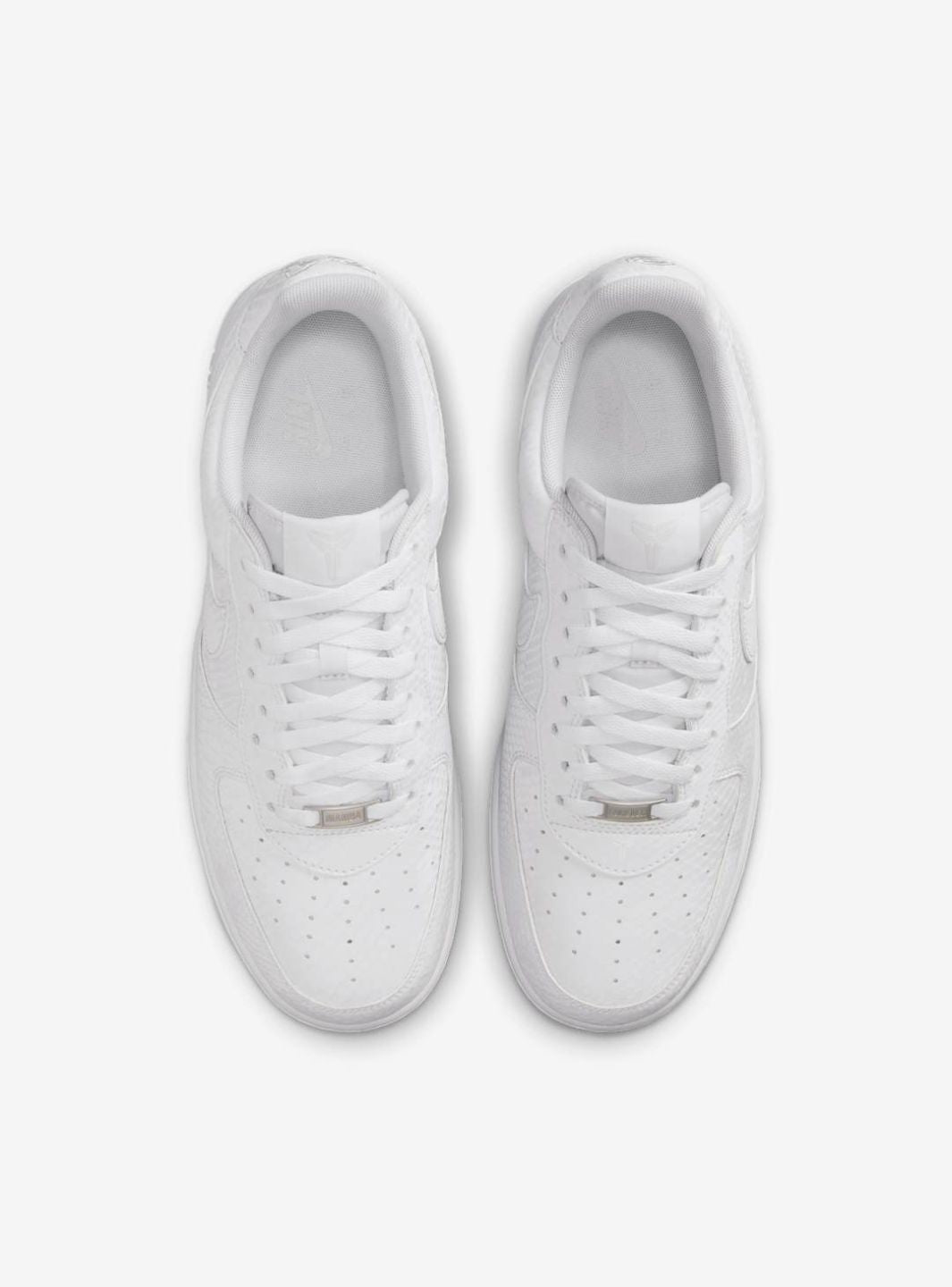 Nike Air Force 1 Low Kobe Bryant Forever White sneakers basse uomo e donna pelle bianco, vista posteriore
