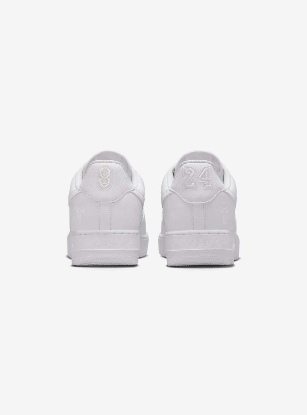 Nike Air Force 1 Low Kobe Bryant Forever White sneakers basse uomo e donna pelle bianco, vista dall'alto