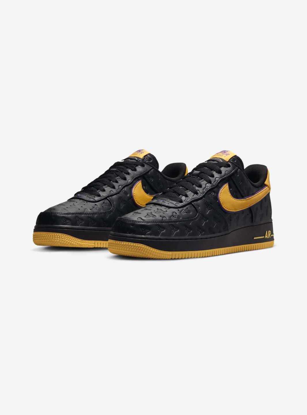 Nike Air Force 1 Low Kobe Bryant Lakers Away (Numbered Edition of 8000) sneakers basse uomo e donna pelle multicolore, vista 