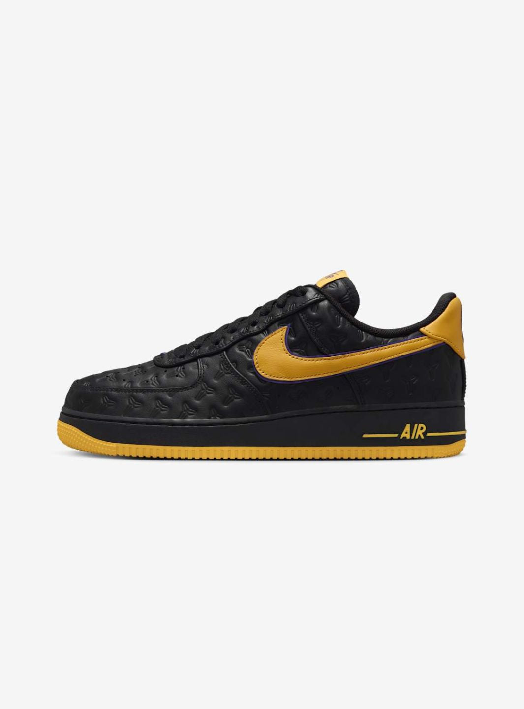 Nike Air Force 1 Low Kobe Bryant Lakers Away (Numbered Edition of 8000) sneakers basse uomo e donna pelle multicolore, vista 
