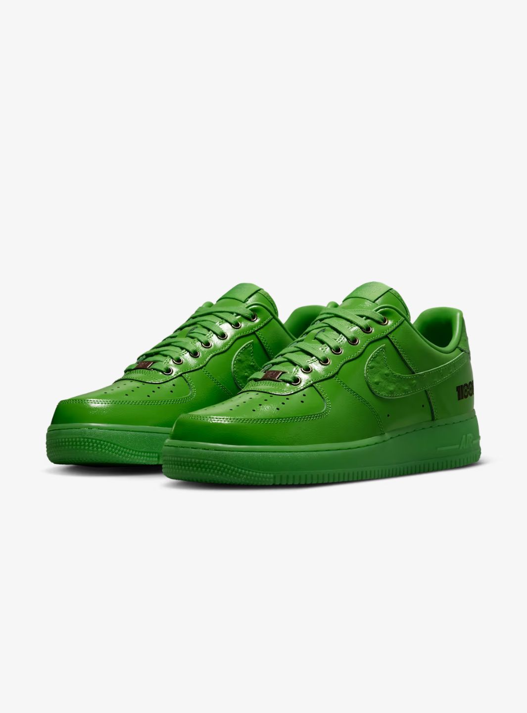 Nike Air Force 1 Low Icon Green Apple sneakers basse uomo e donna pelle verde, vista frontale