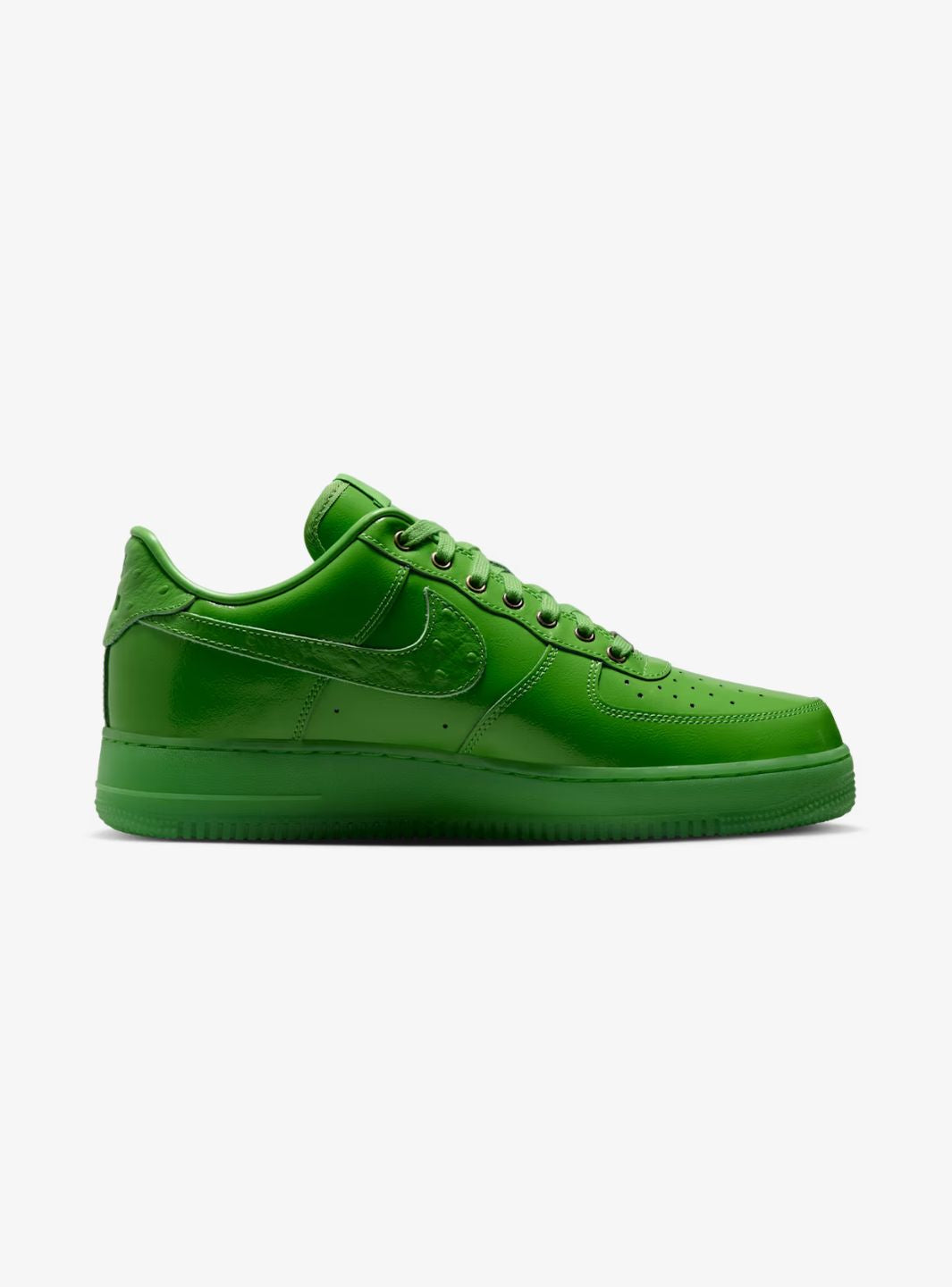 Nike Air Force 1 Low Icon Green Apple sneakers basse uomo e donna pelle verde, vista dall'alto